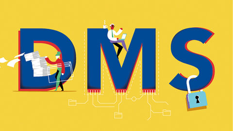 Neues System zum Management von Dokumenten: das DMS 4.0 Logo des Dokumentenmanagementsystems DMS 4.0 der HZD